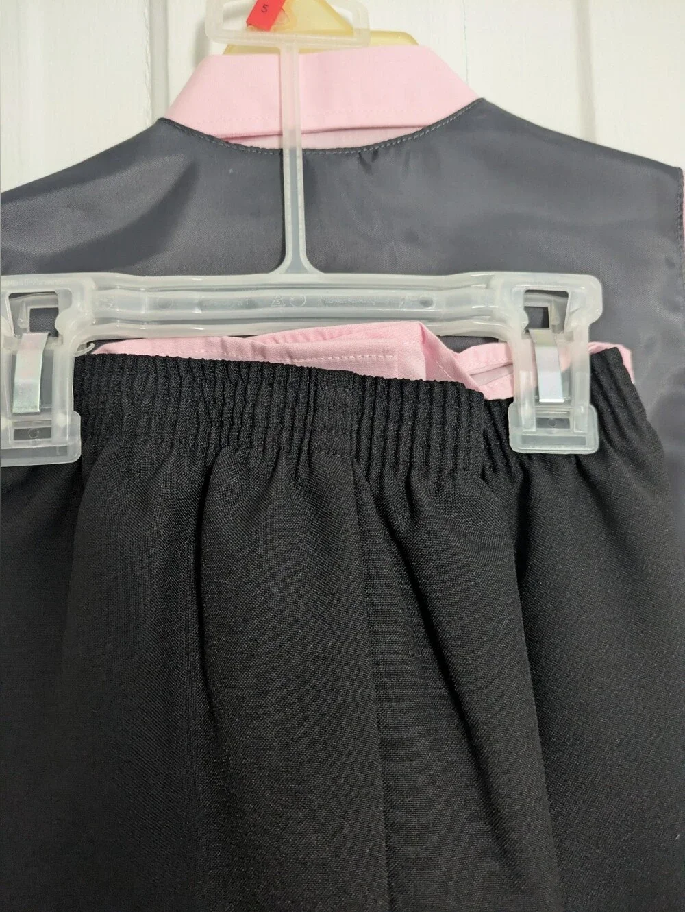 NWT Kid's Four Piece Suit Set, George Size 5, Gray Black Pink